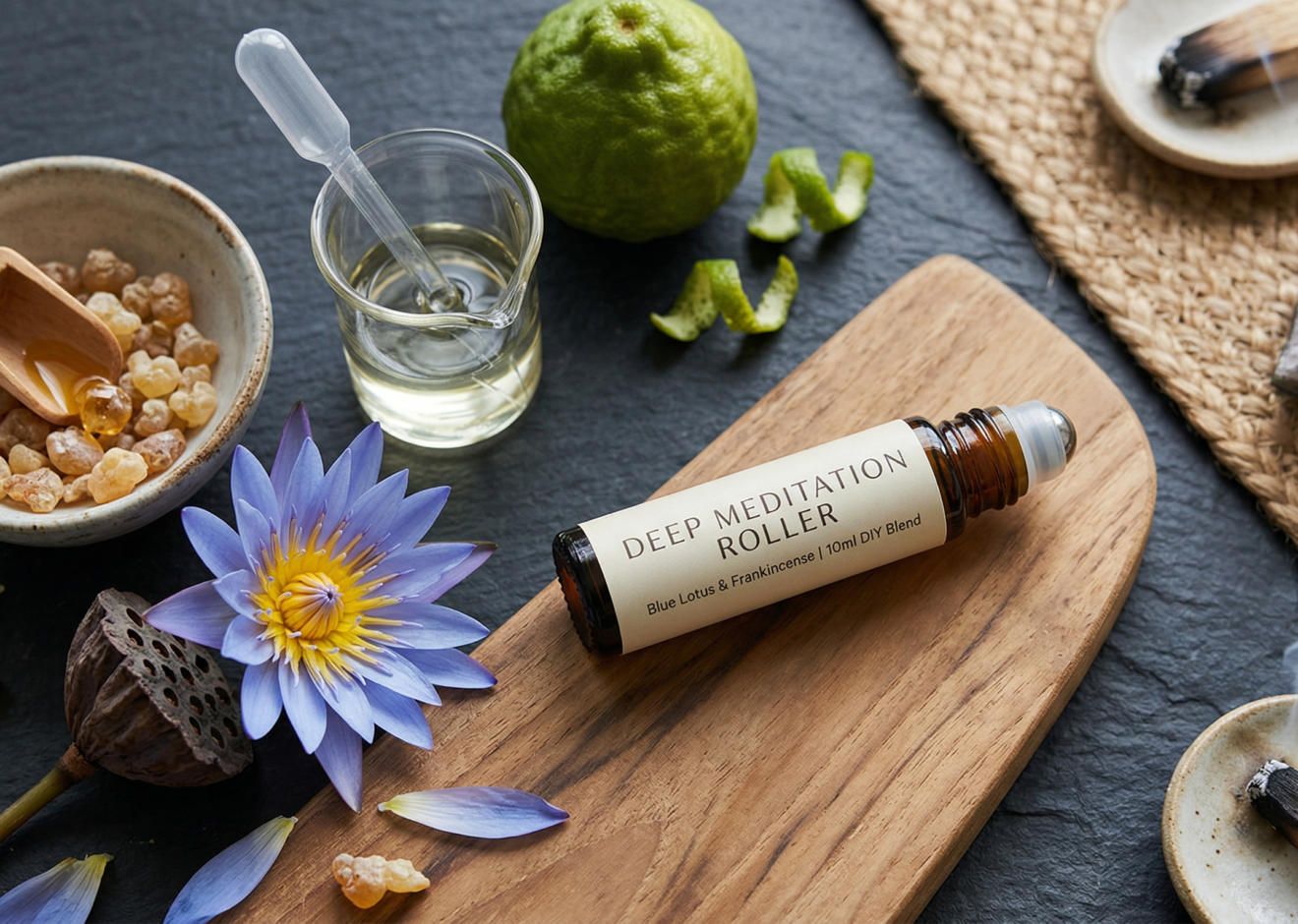 Blue Lotus & Frankincense Deep Meditation Roller